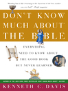 Cover image for Don't Know Much About the Bible